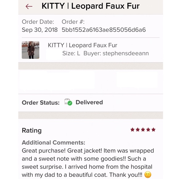 LAST ONE—SIZE SMALL Leopard Faux Fur - Picture 7 of 8